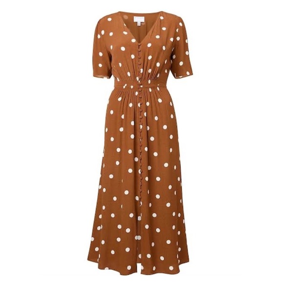 Witchery Spot Button Dress - Picture 2 of 7